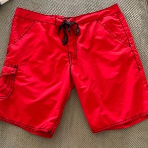 Men’s Size 44 Red True Religion Swimtrunks